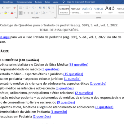 Seções do Banco de Questões 2K.