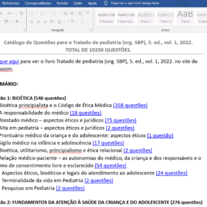 Sumário do Banco de Questões 10K