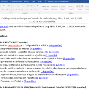 Seções do Banco de Questões 3K.