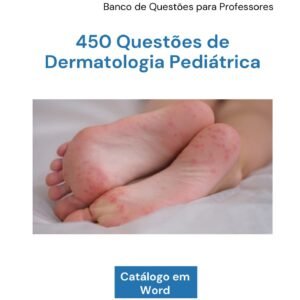 Capa do Banco de Questões sobre Dermatologia Pediátrica.