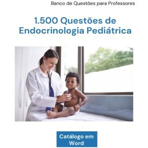 Capa do Banco de Questões sobre Endocrinologia Pediátrica.