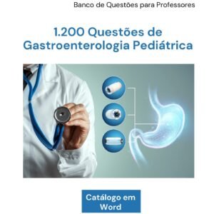 Capa do Banco de Questões sobre Gastroenterologia Pediátrica.