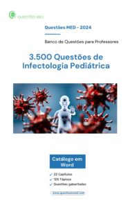 Capa do Banco de Questões sobre Infectologia Pediátrica.