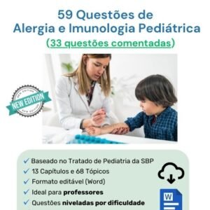 Banco de Questões Gratuito de Alergia e Imunologia Pediátrica (Word)