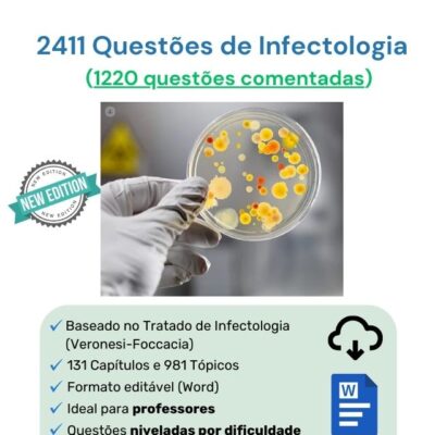 2411 Questões de Infectologia (1220 comentadas) em Word
