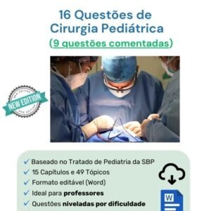 Banco de Questões Gratuito de Cirurgia Pediátrica em Word