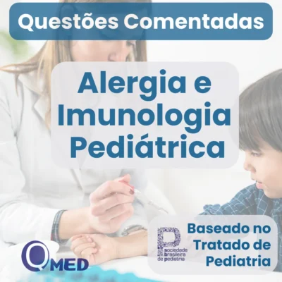 Capa do ebook Questões Comentadas de Alergia e Imunologia Pediátrica para Residência Médica – Questões MED