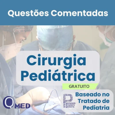 Capa do ebook gratuito de Questões Comentadas de Cirurgia Pediátrica para Residência Médica – Questões MED