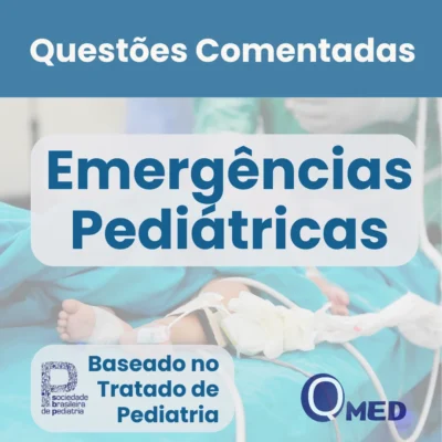 Capa do ebook Questões Comentadas de Emergências Pediátricas para Residência Médica – Questões MED