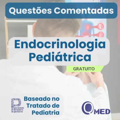 Capa do ebook gratuito Questões Comentadas de Endocrinologia Pediátrica para Residência Médica – Questões MED