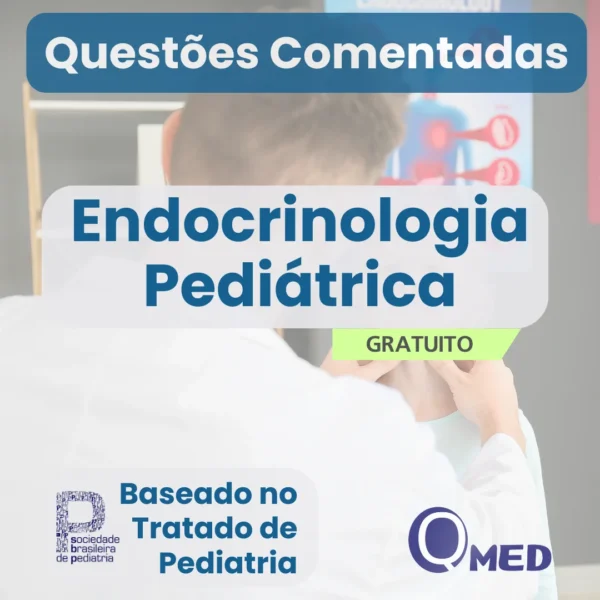Capa do ebook gratuito Questões Comentadas de Endocrinologia Pediátrica para Residência Médica – Questões MED