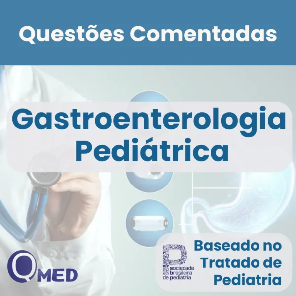 Capa do ebook Questões Comentadas de Gastroenterologia Pediátrica para Residência Médica – Questões MED