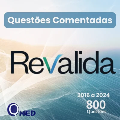 Capa do ebook com 800 questões comentadas do Revalida – Questões MED