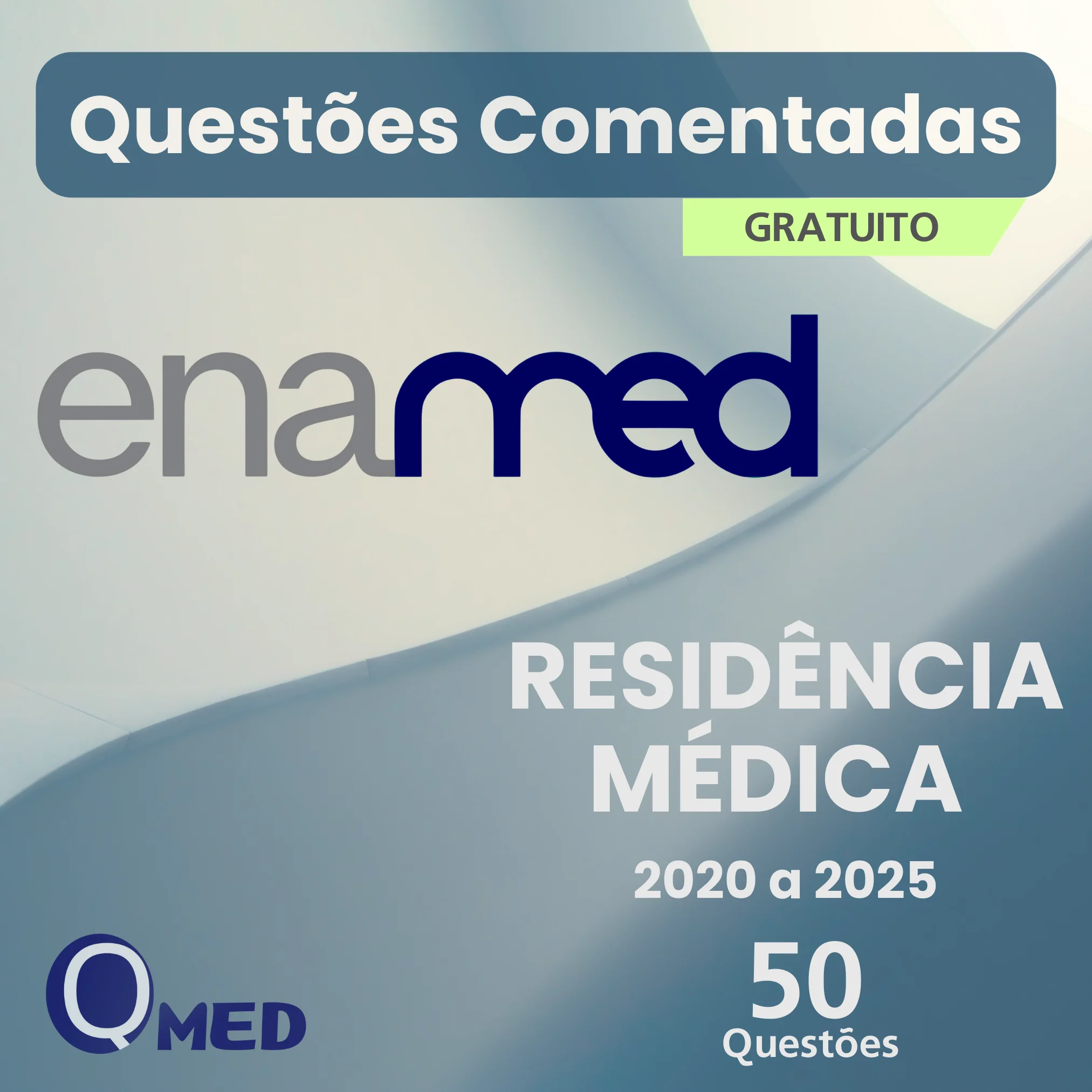 Ebook gratuito de preparação para o ENAMED com questões comentadas de residência médica