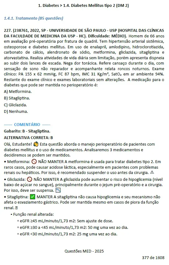 Revisão Intensiva de Endocrinologia – 1000 Questões Comentadas (2018–2025) - Imagem 2