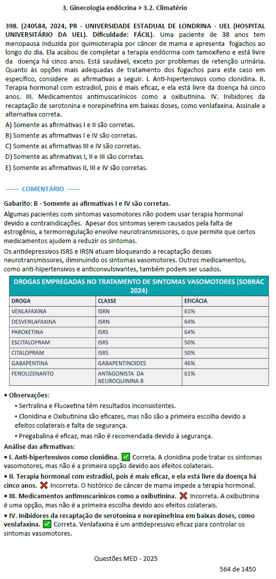 Revisão Intensiva de Ginecologia – 1000 Questões Comentadas (2018–2025) - Imagem 2