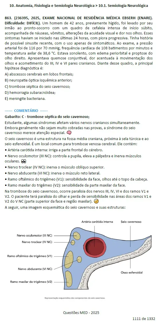 Revisão Intensiva de Neurologia – 1000 Questões Comentadas (2018–2025) - Imagem 2