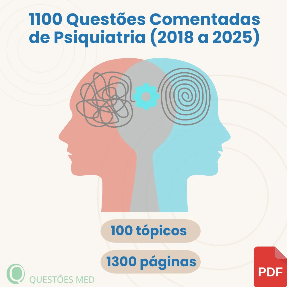 Revisão Intensiva de Psiquiatria – 1100 Questões Comentadas (2018–2025)
