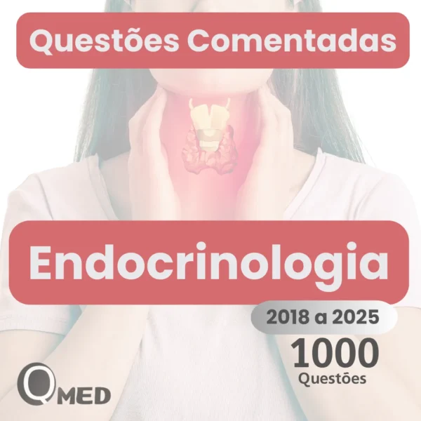 Capa do ebook 1000 Questões Comentadas de Endocrinologia para Residência Médica – Questões MED