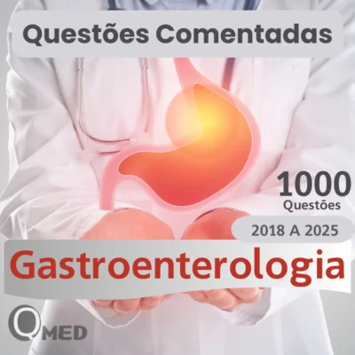 Capa do ebook 1000 Questões Comentadas de Gastroenterologia para Residência Médica – Questões MED