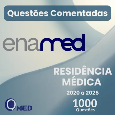 Ebook com 1000 questões recentes comentadas e classificadas para o Enamed.