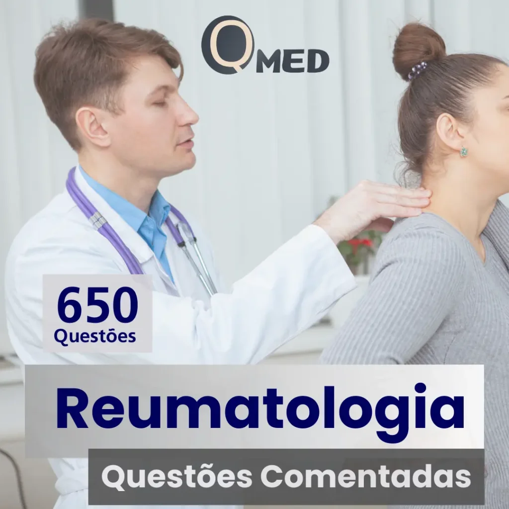 Ebook com 650 questoes comentadas de reumatologia de provas de residencia medica - questoesmed
