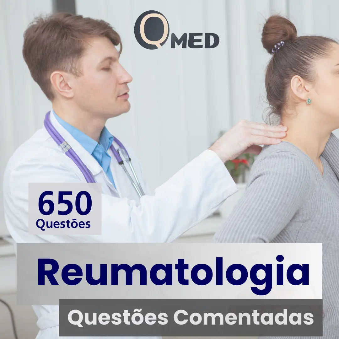 Ebook com 650 questoes comentadas de reumatologia de provas de residencia medica - questoesmed