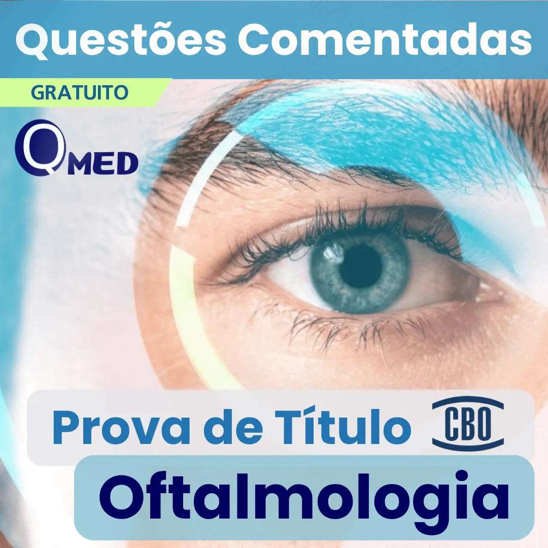 Capa do E-book gratuito com questões comentadas da Prova de Títulos de Oftalmologia (CBO) - Questões MED