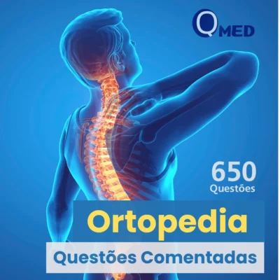 Capa do E-Book de questões comentadas de Ortopedia para Residência Médica