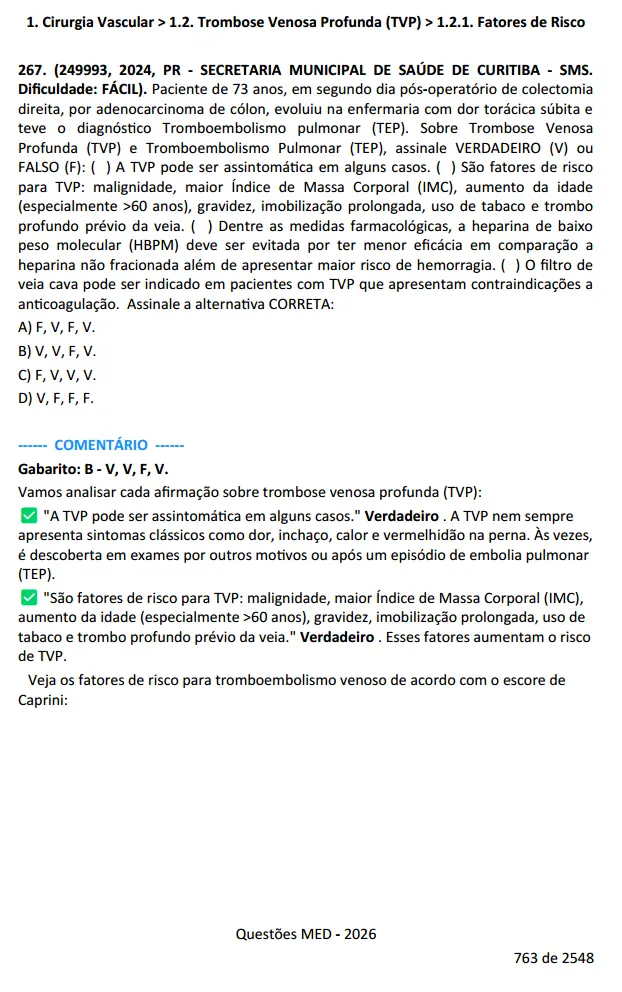 Questões Comentadas de Cirurgia Vascular para Residência Médica – Revisão Intensiva - Imagem 2